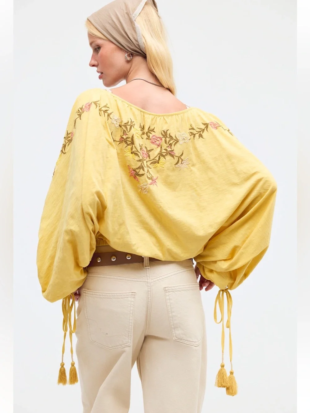 NWT FREE PEOPLE PLUMERIA EMBROIDERED TOP - Picture 2 of 4